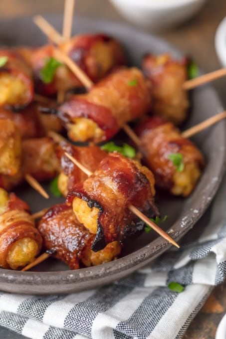 Bacon Wrapped Tater Tots Recipe (Sweet & Spicy!) - The Cookie Rookie