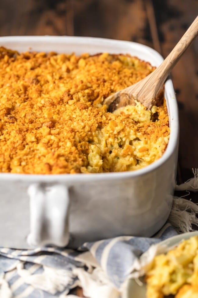 Chicken Broccoli Cheese Rice Casserole Recipe - The Cookie Rookie®