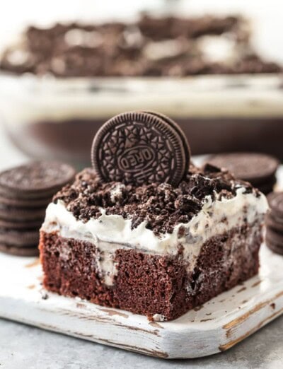 Oreo Cake (Creamy Oreo Poke Cake) Recipe - The Cookie Rookie®