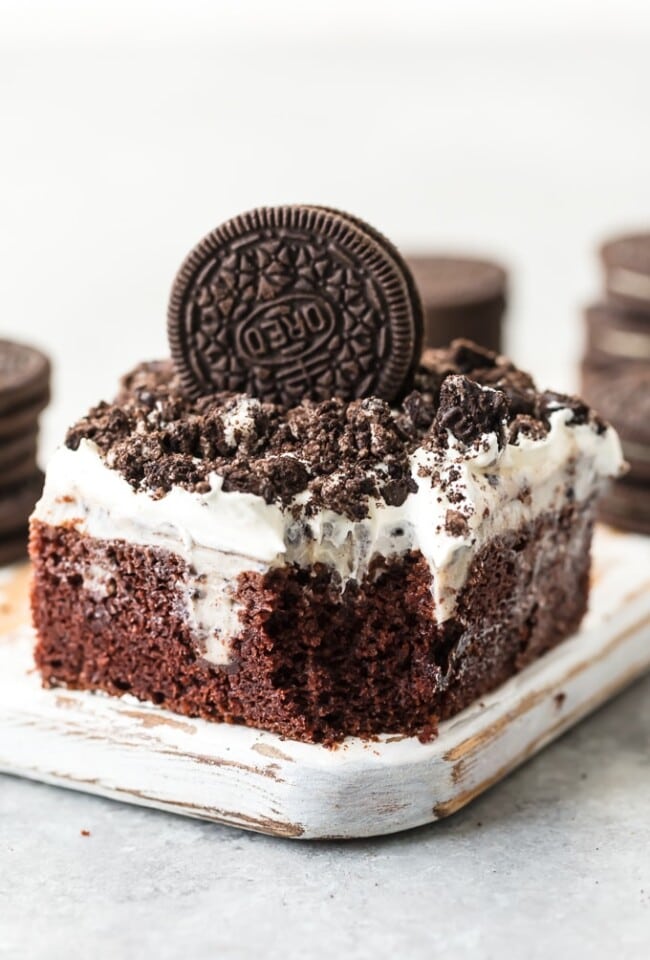 Oreo Cake (Creamy Oreo Poke Cake) Recipe - The Cookie Rookie®