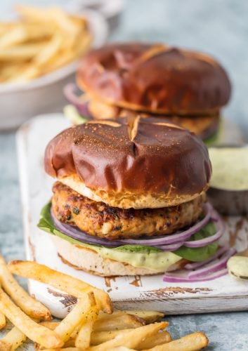 Chicken Burger Recipe With Feta & Sun-dried Tomato - The Cookie Rookie