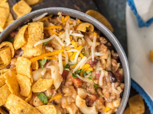 Instant Pot Chili Frito Pie - Eating in an Instant