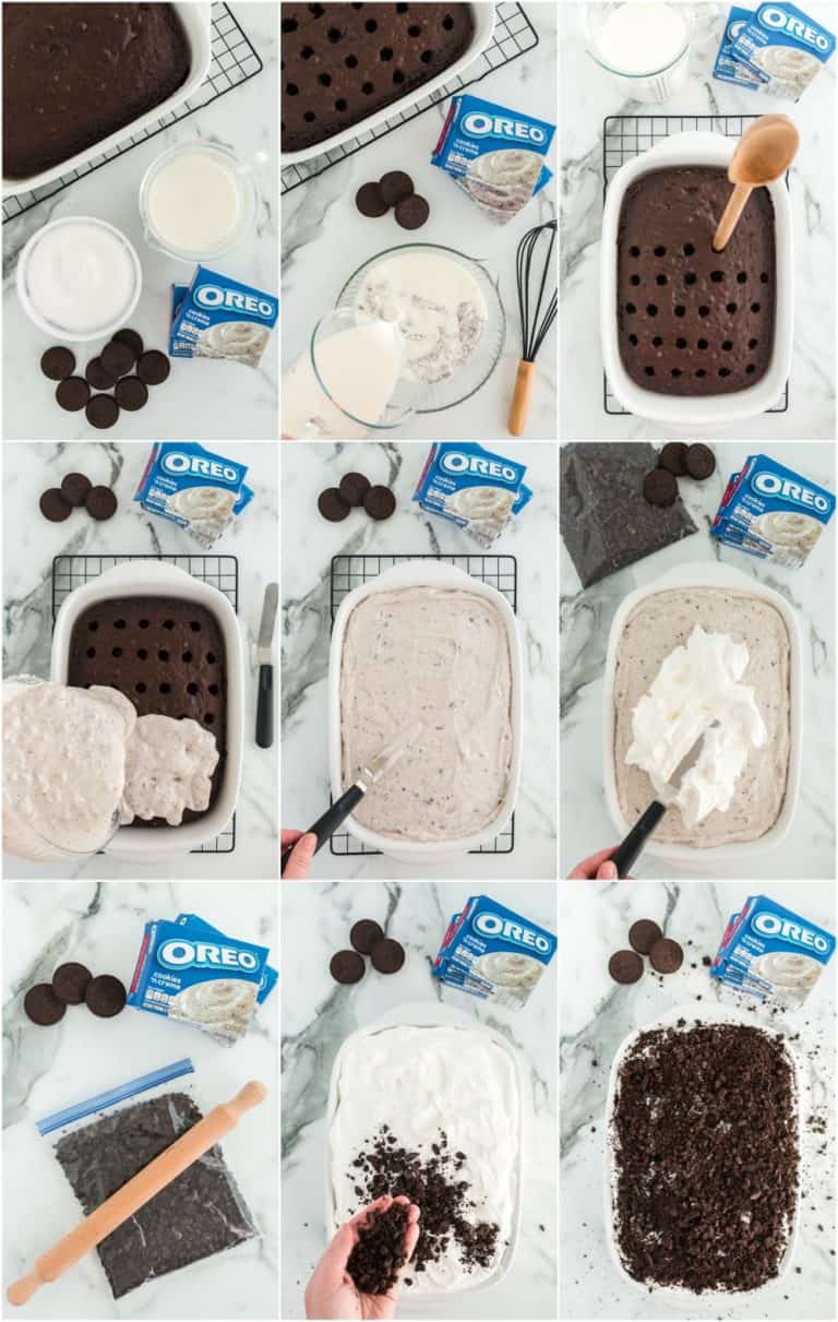 Oreo Cake (Creamy Oreo Poke Cake) Recipe - The Cookie Rookie®