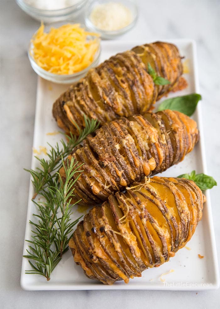 Cheesy Accordion Potatoes | The Little Epicurean