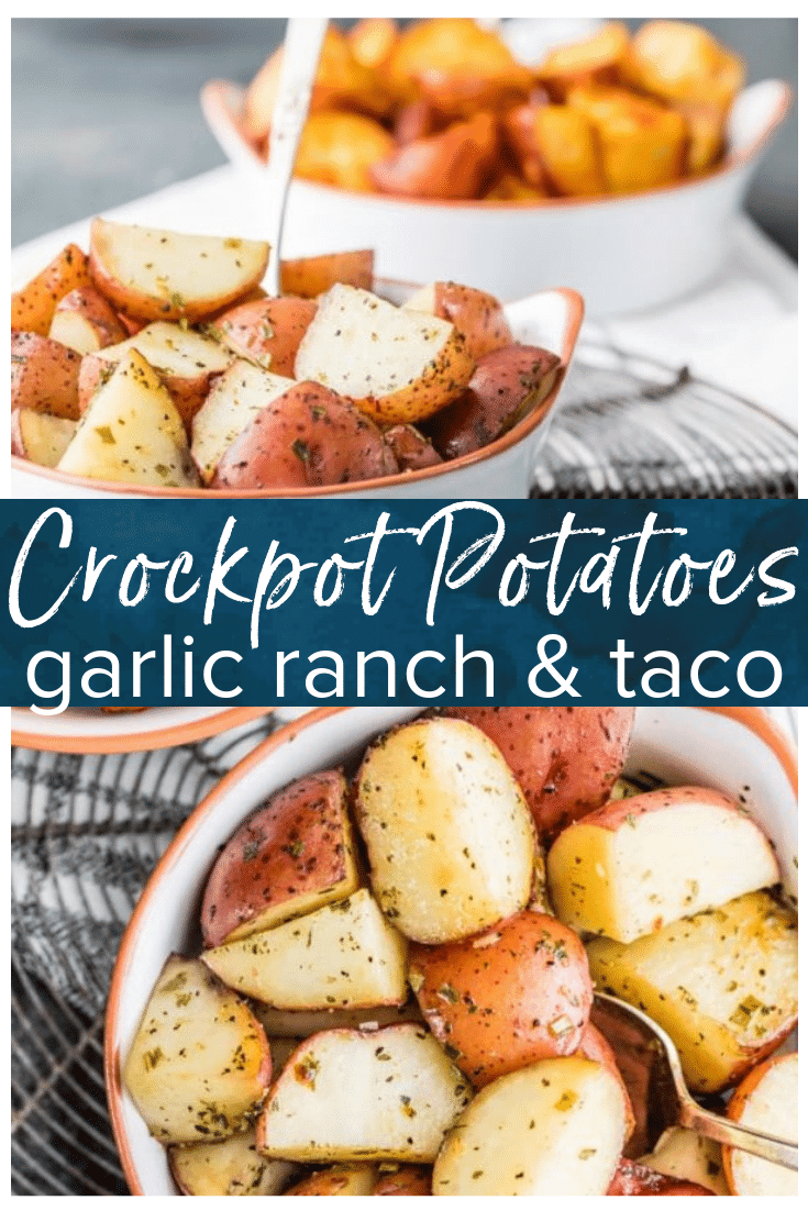 Crock Pot Potatoes Recipe - Taco Or Garlic Ranch Potatoes {VIDEO}