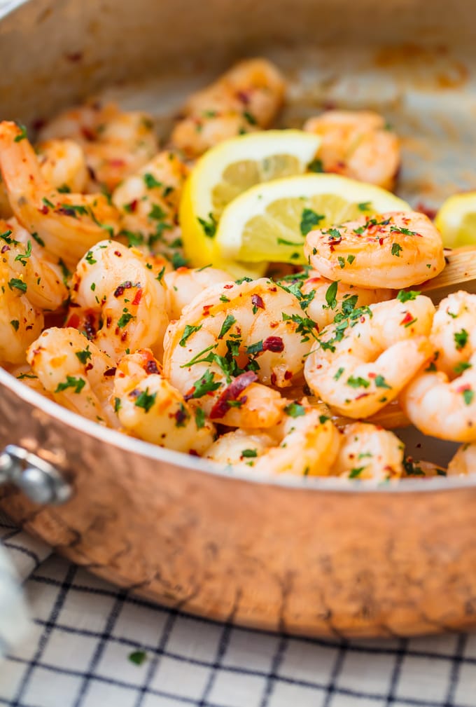 Garlic Butter Shrimp Recipe - Spicy & Easy Shrimp {VIDEO}