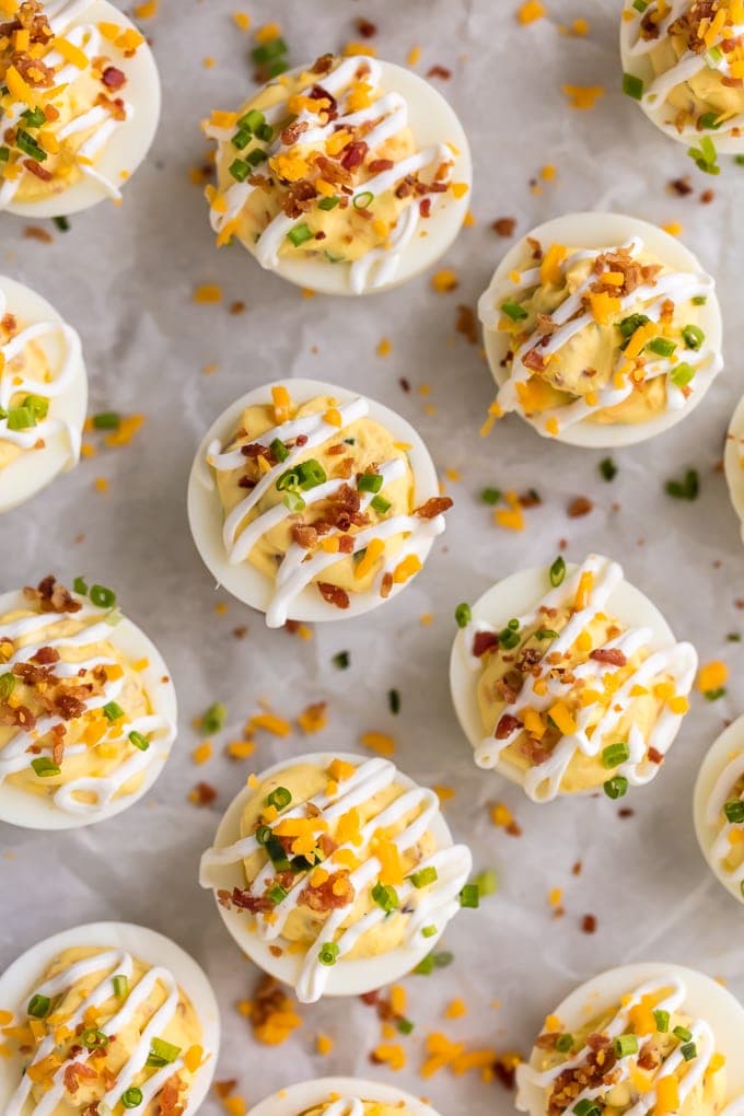 Best Deviled Eggs Recipe (with Bacon) - The Cookie Rookie® (VIDEO)