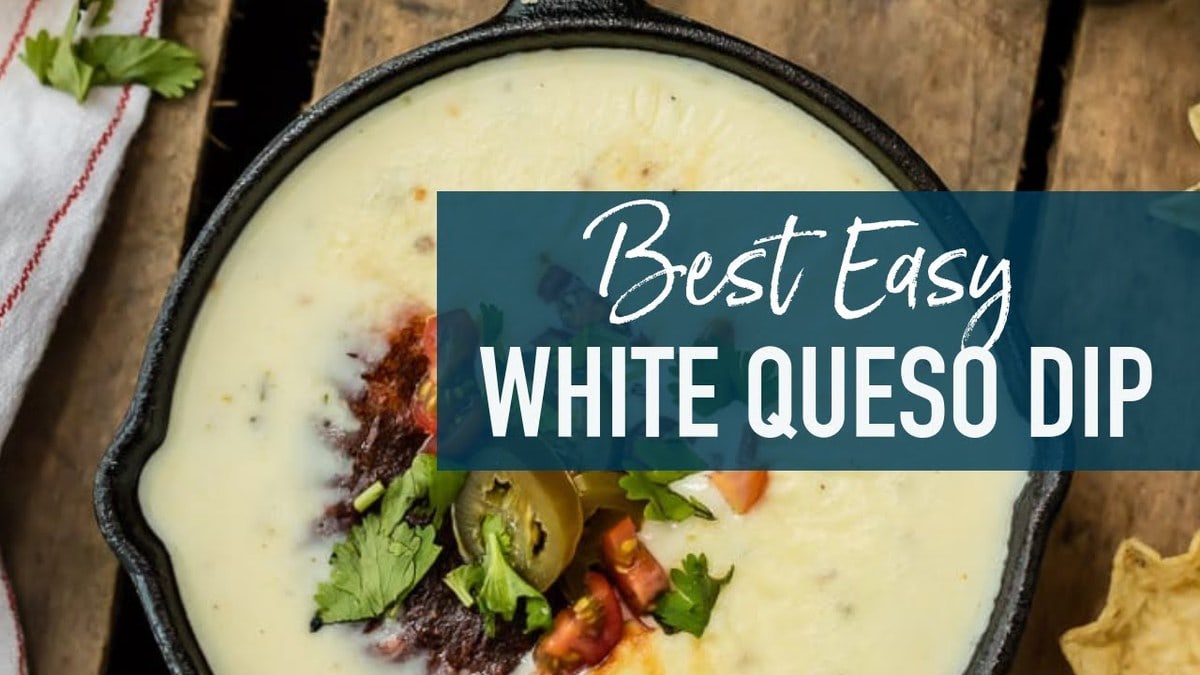White Queso Recipe - Easy Queso Blanco [VIDEO] - The Cookie Rookie