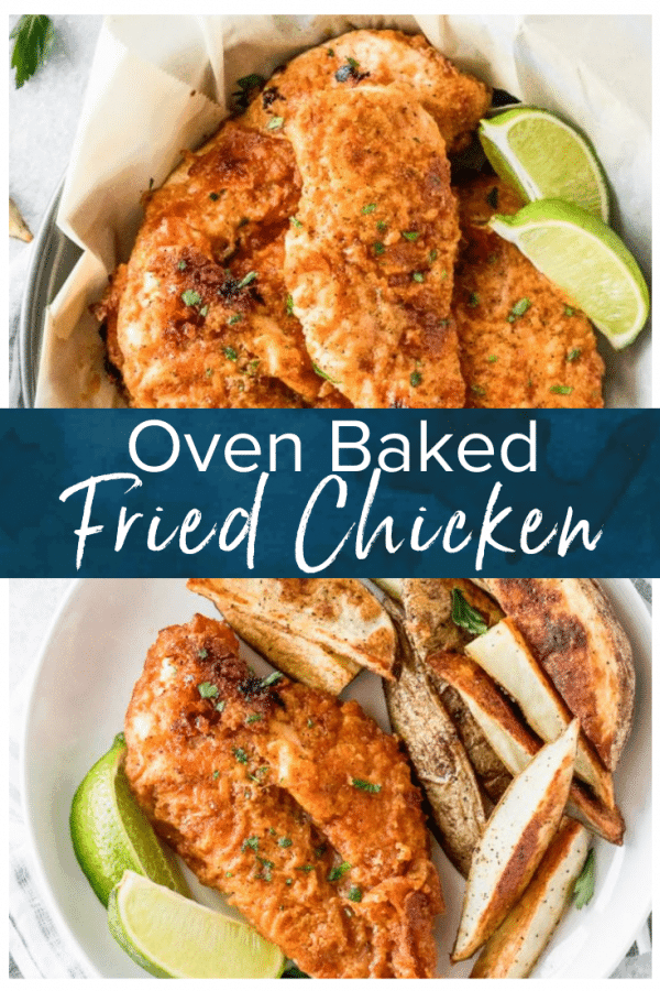 Oven Fried Chicken - Baked Fried Chicken Breast (HOW TO VIDEO)