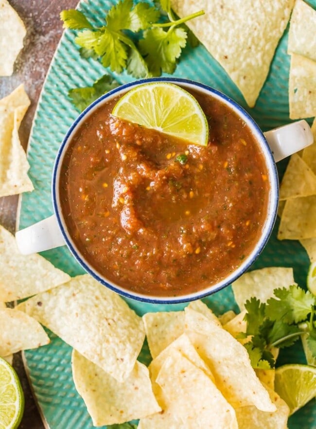 Homemade Salsa Recipe Blender Salsa {VIDEO} The Cookie Rookie