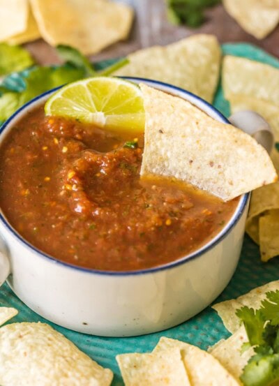 Homemade Salsa Recipe - Blender Salsa {VIDEO} - The Cookie Rookie