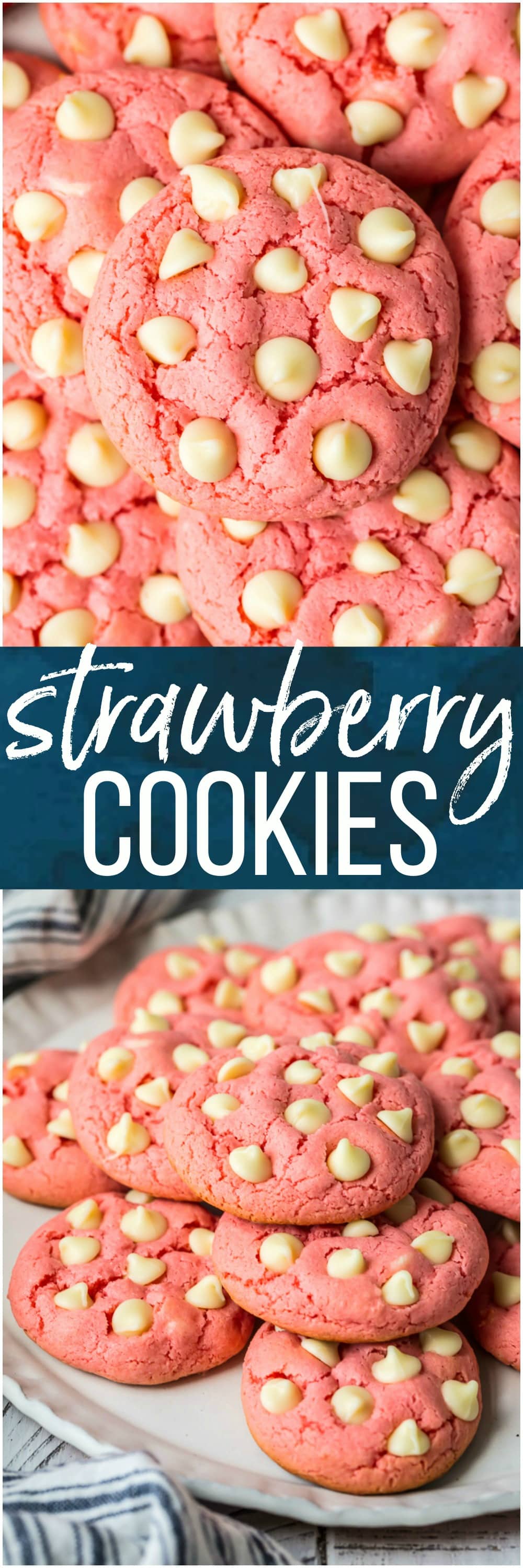 Strawberry Cookies (Strawberry Cake Mix Cookies) Recipe - The Cookie ...