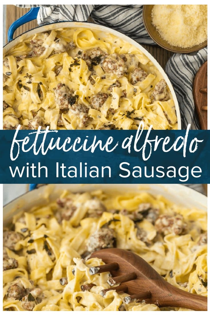 Sausage Alfredo Italian Sausage Pasta Recipe Fettuccine Alfredo   SausageAlfredo 