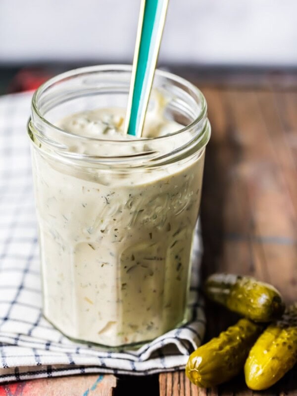 Homemade Tartar Sauce tastes so much fresher than store-bought, and learning how to make Tartar Sauce at home is simple. This easy Tartar Sauce Recipe just requires a few ingredients and some mixing. It's the perfect sauce for fish and seafood recipes, like these tasty crab cakes. I just love the way the flavors of classic tartar sauce mix together with fresh seafood!