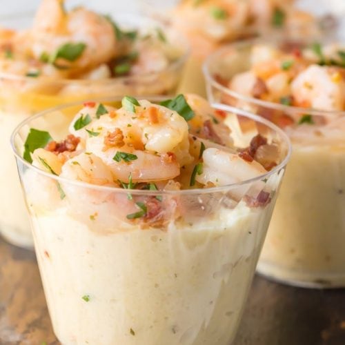 Shrimp and Grits Appetizer Cups