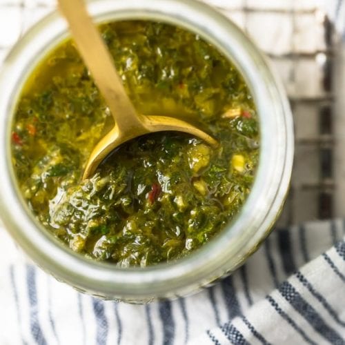 Chimichurri Sauce Recipe (How to Make Chimichurri Sauce) (VIDEO!!!)