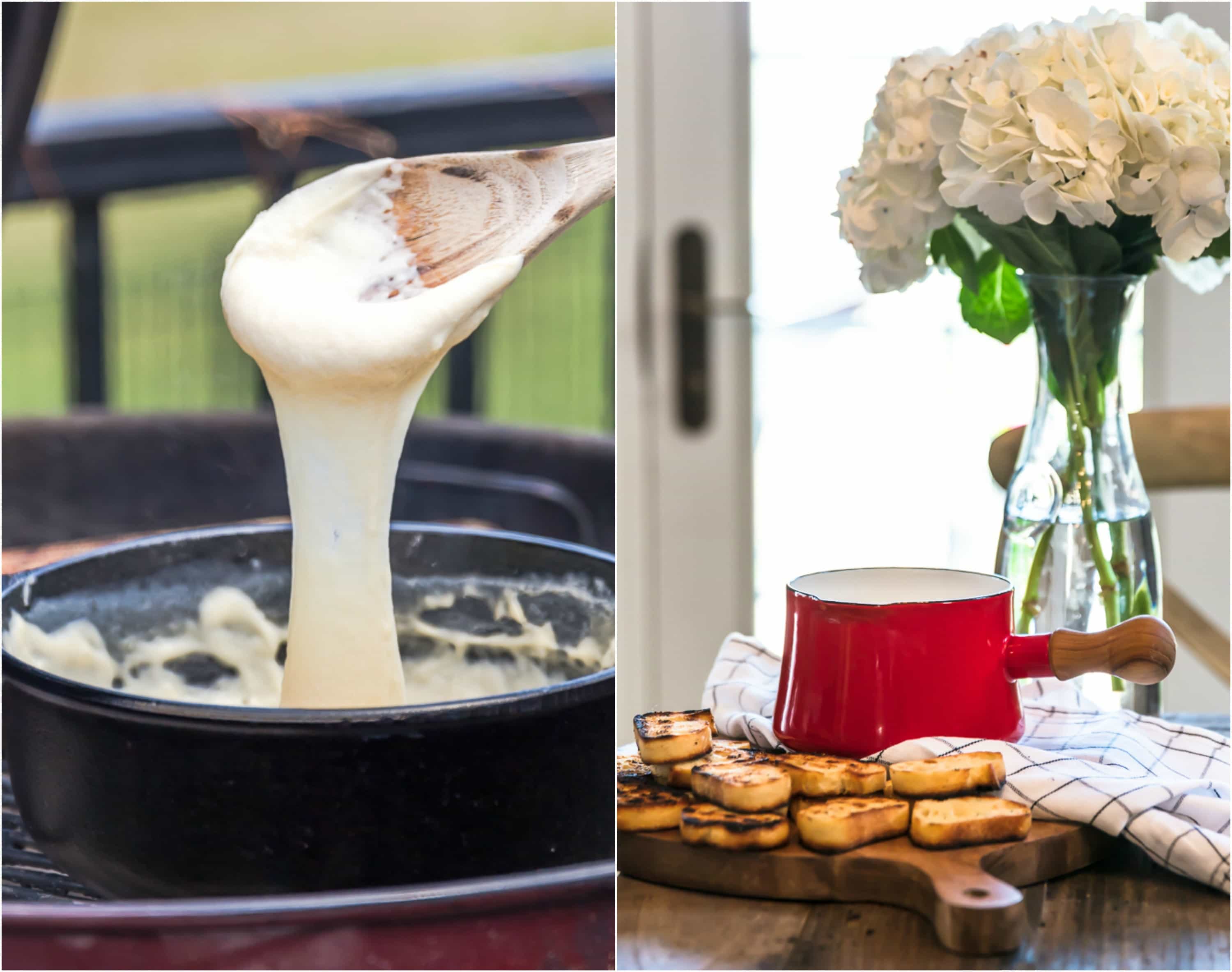 Easy Cheese Fondue with Grilled Bread Only 3 Ingredients!  The Cookie Rookie®