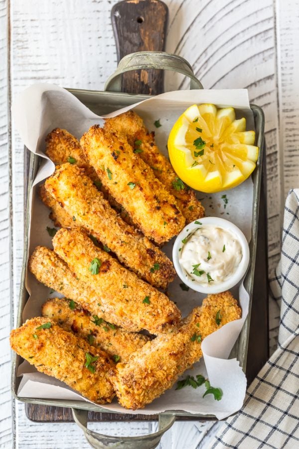 Fish Sticks Recipe Crispy Baked Fish Sticks Video