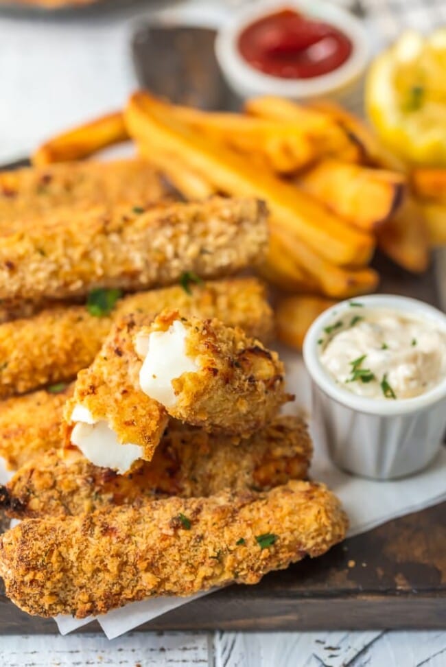 Fish Sticks Recipe (Crispy Baked Fish Sticks) - VIDEO!!!