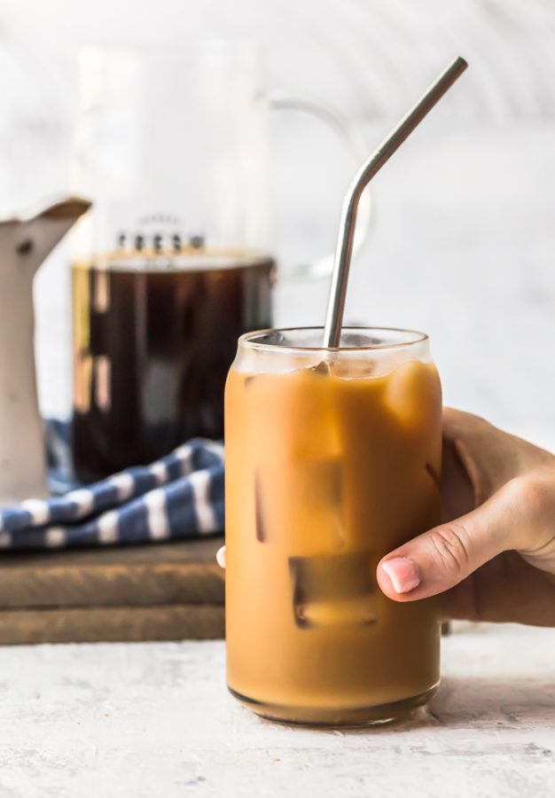 French Vanilla Iced Coffee with Homemade Vanilla Syrup Recipe - The ...