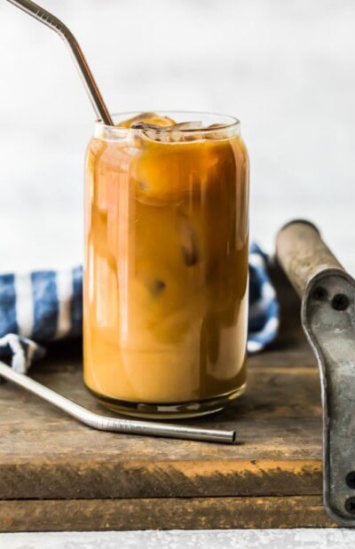 French Vanilla Iced Coffee with Homemade Vanilla Syrup Recipe - The ...