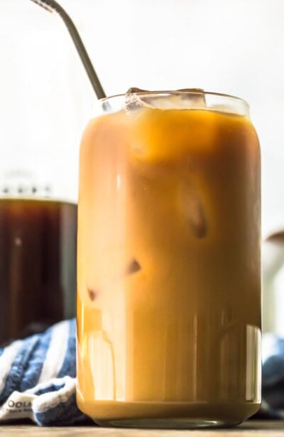 French Vanilla Iced Coffee with Homemade Vanilla Syrup Recipe - The ...