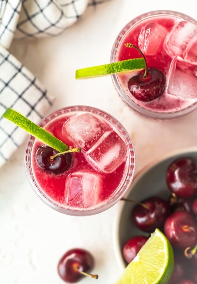 Cherry Limeade Recipe (Non-Alcoholic and Vodka Versions)