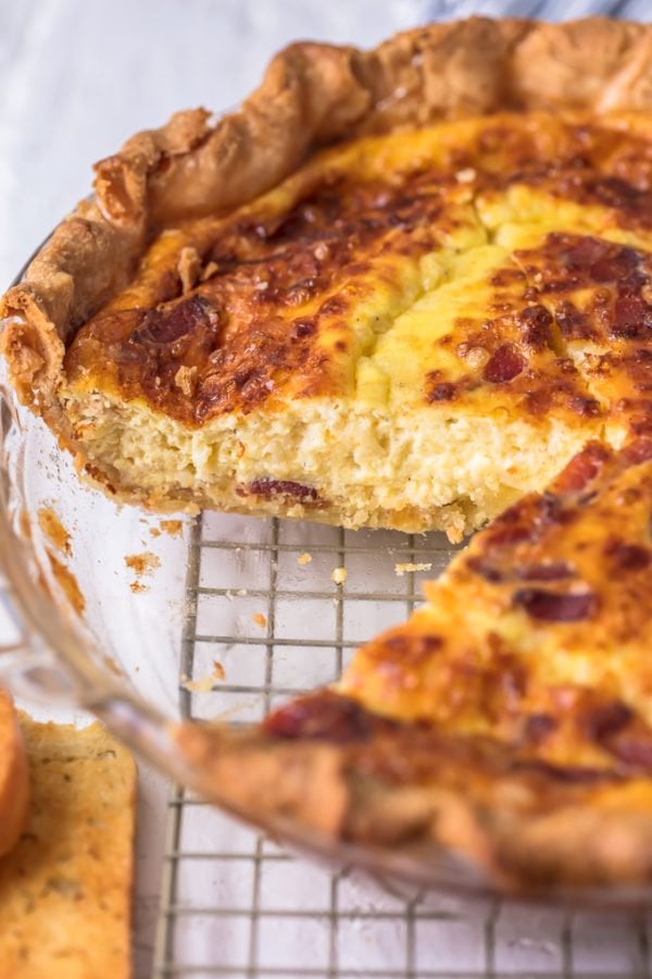 Quiche Lorraine Recipe (Egg, Bacon, & Cheese) - VIDEO!!!