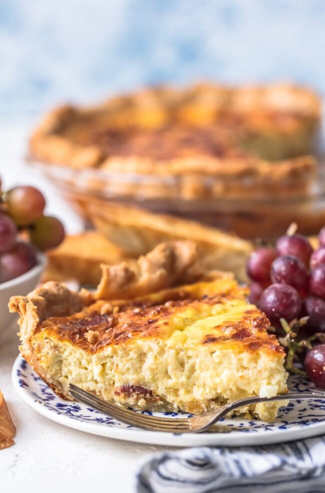 Quiche Lorraine Recipe (Egg, Bacon, & Cheese) - VIDEO!!!