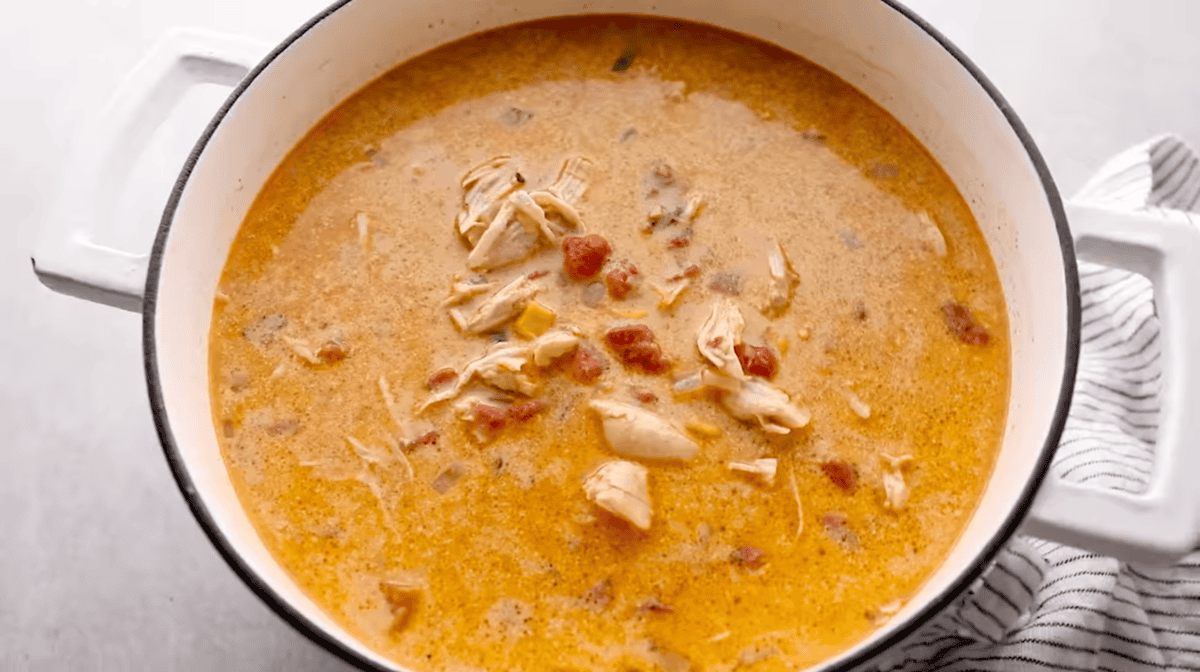 Creamy Chicken Tortilla Soup with Step by Step Instructions