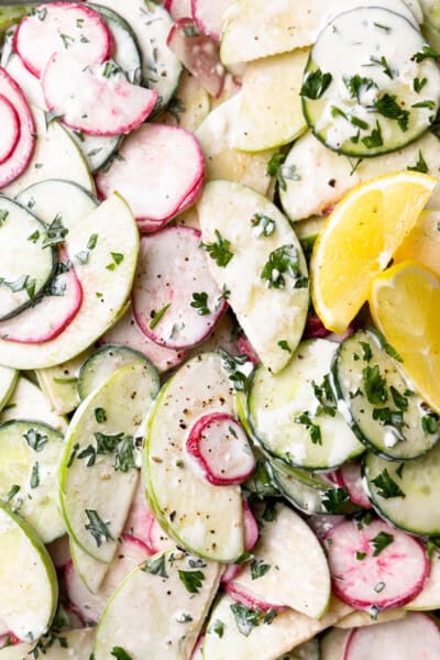 Creamy Cucumber Salad (cucumber Apple Salad) Recipe - The Cookie Rookie®