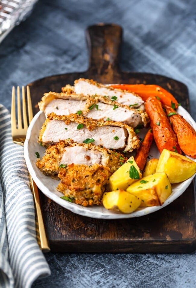 Breaded Pork Chops Recipe (Baked and Not Fried) {VIDEO!!}