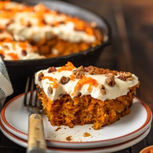 Skillet Carrot Cake with Cream Cheese Frosting - 82