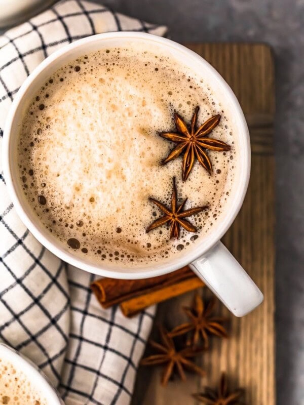 Spiked Chai is the perfect warm winter drink! This chai tea recipe is simple, delicious, and full of flavor. It's exactly what you need for Christmas parties or any chilly evening. We made it with bourbon, but it can also be made without alcohol.