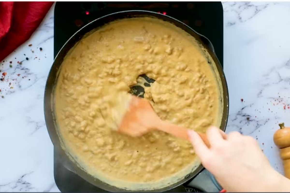 simmer the gravy until desired consistency.