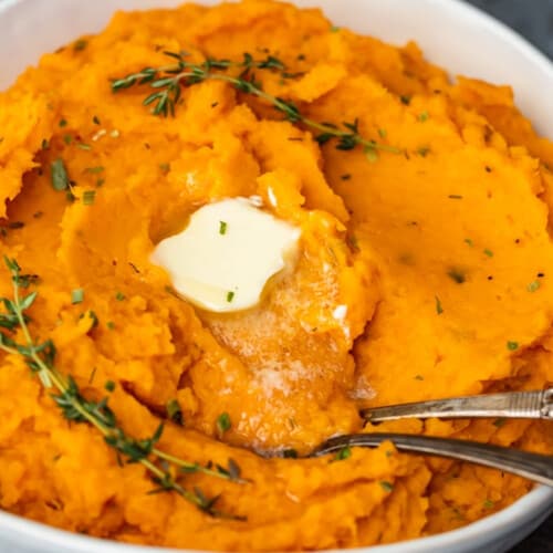 Savory Mashed Sweet Potatoes - Peter's Food Adventures