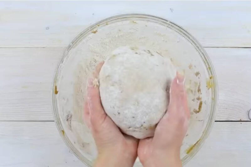 incorporated all the remaining flour to make a perfect dough