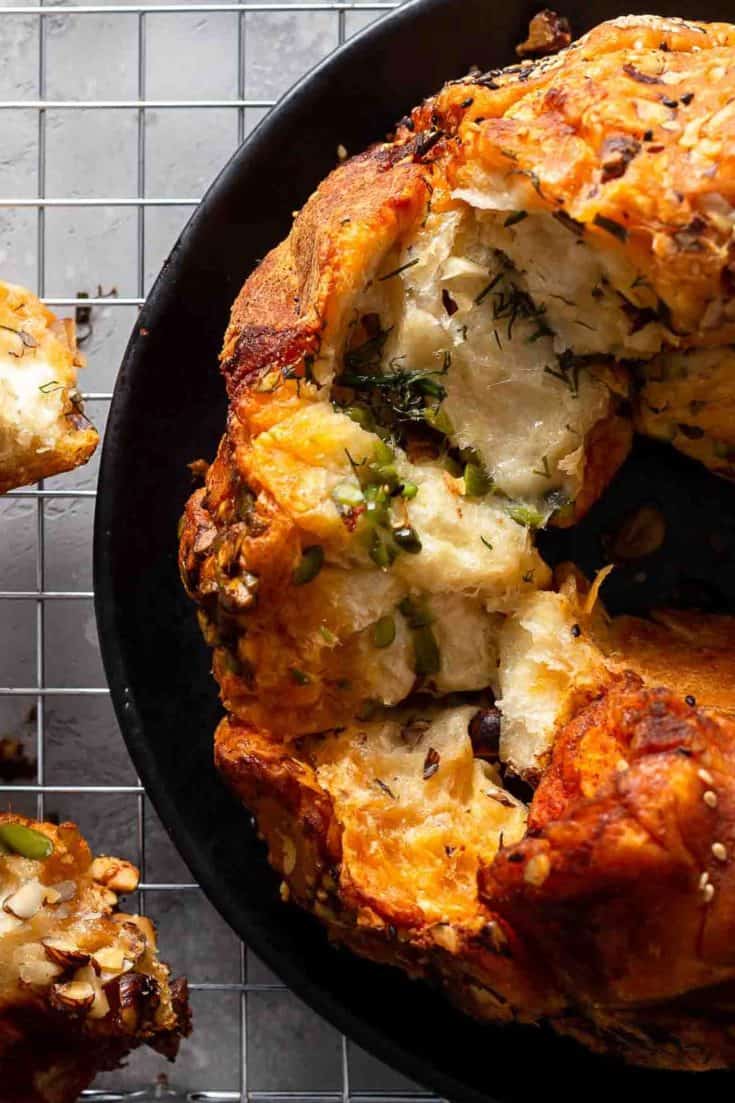 Savory Monkey Bread Recipe - The Cookie Rookie (VIDEO!)