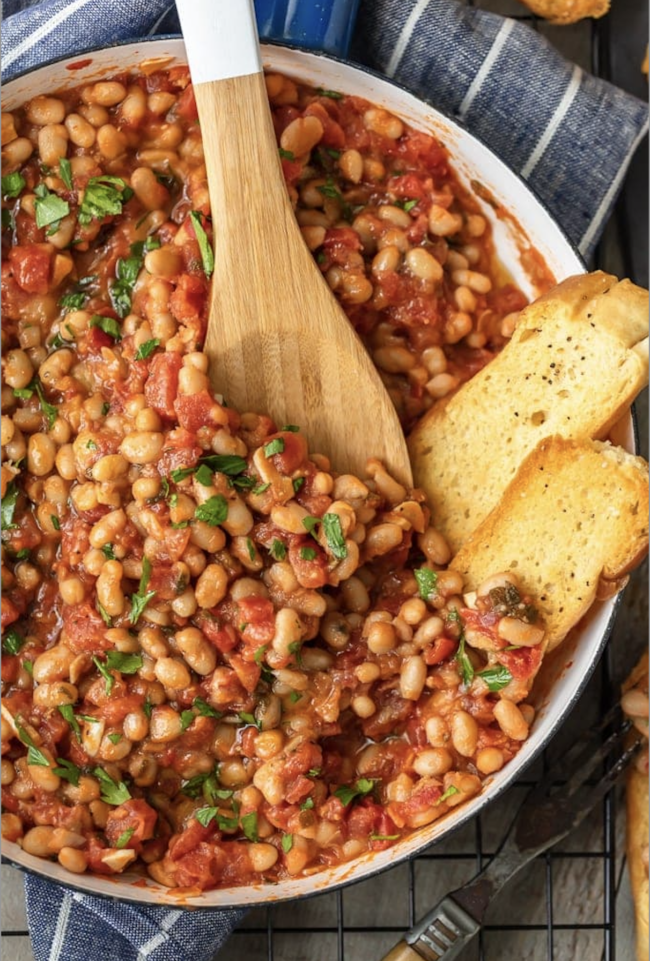 White Beans In Tomato Sauce Recipe The Cookie Rookie