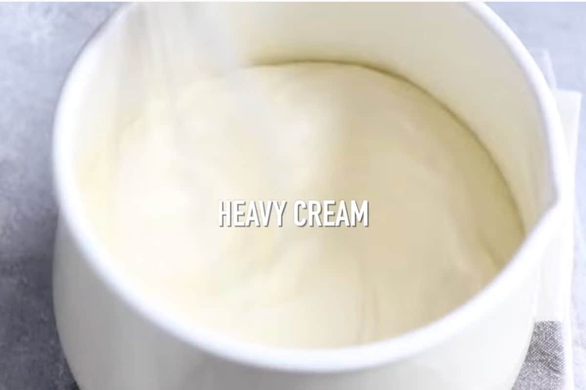 add heavy cream and keep stirring