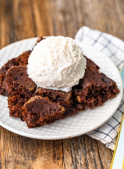 Gingerbread Pudding Cake Recipe - The Cookie Rookie® (VIDEO!!)