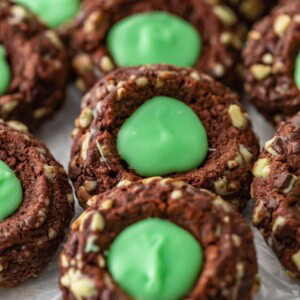 Chocolate Mint Cookies  Creme de Menthe Thumbprint Cookies Recipe  - 41