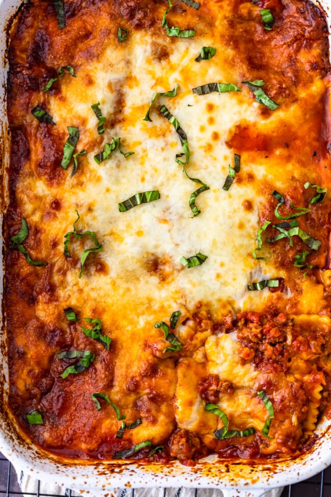 Ravioli Lasagna Bake {Easy Lasagna Recipe} - VIDEO!!!