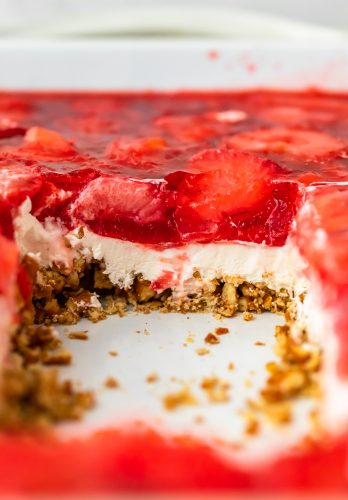 Strawberry Pretzel Salad - Sweet or Sugar Free Versions! - (VIDEO!)