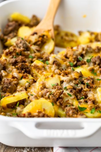 Sausage and Potato Casserole Recipe - The Cookie Rookie®