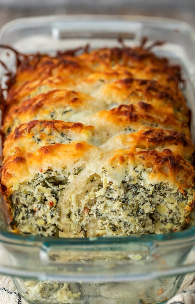 Spinach Artichoke Dip Pull Apart Bread Recipe - The Cookie Rookie®