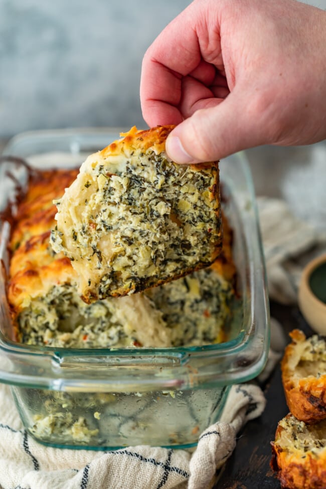 Spinach Artichoke Dip Pull Apart Bread Recipe - The Cookie Rookie®