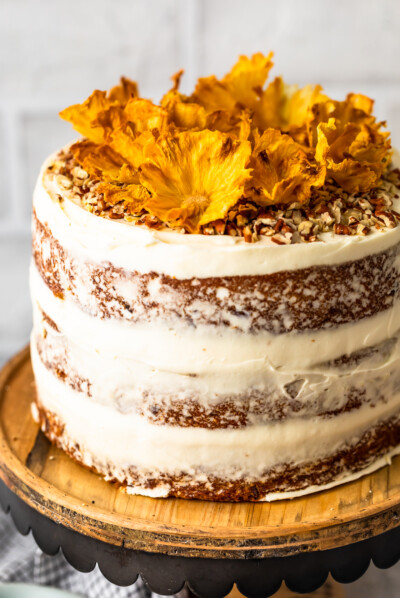 Hummingbird Cake Recipe with Pineapple Flowers - (VIDEO!!)