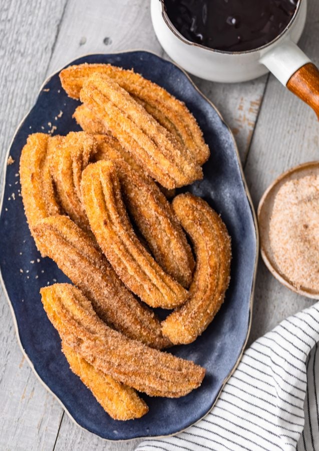 Easy Churros Recipe with Chocolate Sauce (Gluten Free Churros!) Recipe ...