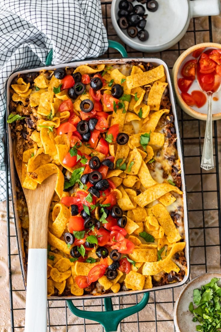 Frito Pie Recipe {Frito Pie Casserole} - The Cookie Rookie® (VIDEO!!)